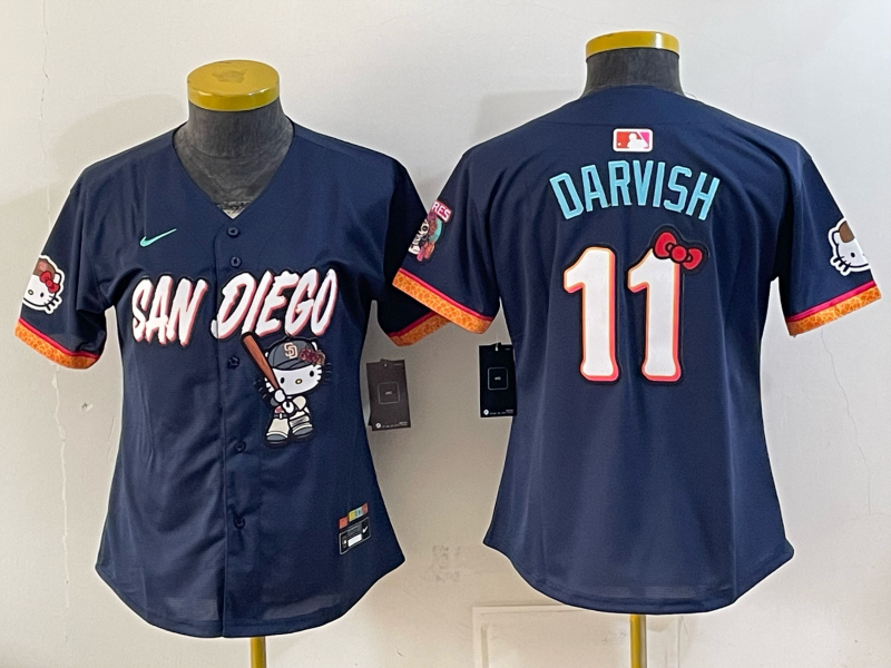 women San Diego Padres #11 Darvish blue Nike 2026 MLB Jersey 0831001
